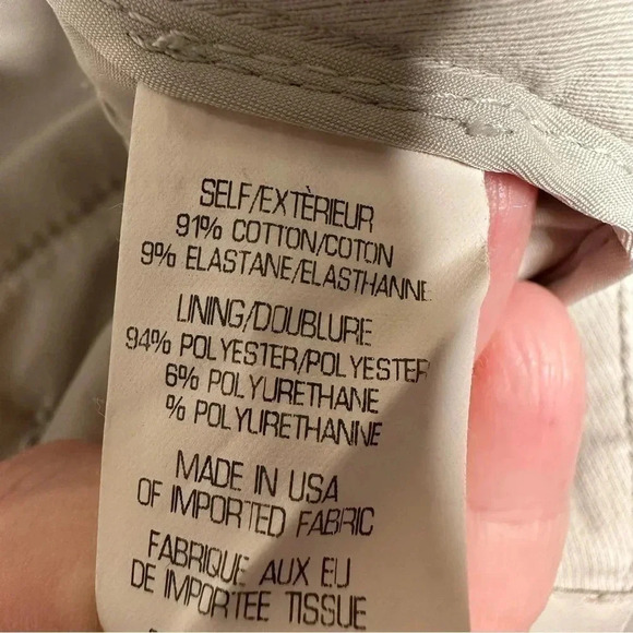 Theory Cotton Twill Treeca Pants Size 6 - Picture 8 of 8